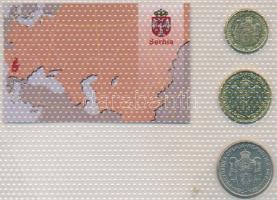 Szerbia 2006. 1D + 5D + 10D forgalmi szett laminálva T:I
Serbia 2006. 1 Dinar + 5 Dinar + 10 Dinar l...