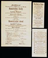 cca 1880-1900 3 db régi érdekes reklám és hirdetés