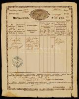 1871 1 db régi marhalevél