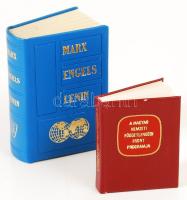 2 db minikönyv-A Magyar Nemzeti Függetlenségi Front programja; Részletek Marx, Engels, Lenin írásaib...