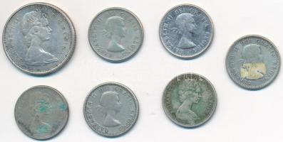 Kanada 1955-1968. 10c Ag (6x) + 1968. 25c Ag "II. Erzsébet" + T:2,2-,3
Canada 1955-1968. 1...