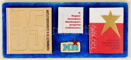 Minikönyv csomag-35 év a szabadság útján; A Magyar Szocialista Munkáspárt programnyilatkozata; A Mag...