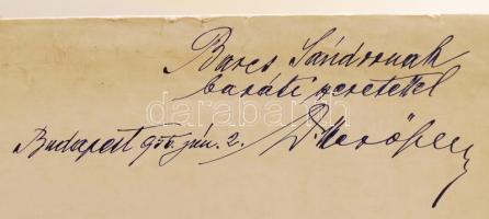 1956 Mező Ferenc olimpiai bajnok, sporttörténész üdvözlő sorai és aláírása az általa írt Hungary and...