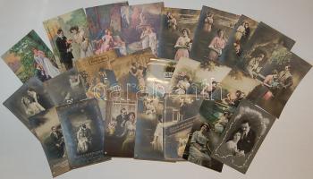 ca. 1915 24 db üdvözlőlap szerelem témában
