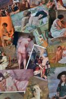 180 db RÉGI használatlan motívumlap; hölgyek, erotikus, vallás / 180 old unused motive cards; ladies, erotic, religion