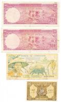 Francia Indokína 1942. 10c vágáshibás + 1947. 10p (2x) + 1949. 1p T:II,III,III-
French Indo-China 19...