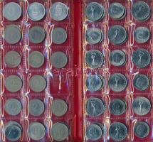 ~260db-os fémpénz gyűjtemény 5db érmetartó albumban T:vegyes