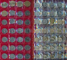 ~260db-os fémpénz gyűjtemény 5db érmetartó albumban T:vegyes
