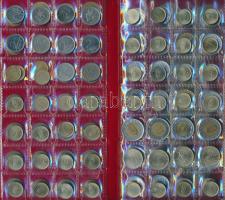 ~260db-os fémpénz gyűjtemény 5db érmetartó albumban T:vegyes