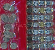 ~260db-os fémpénz gyűjtemény 5db érmetartó albumban T:vegyes