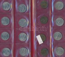 ~260db-os fémpénz gyűjtemény 5db érmetartó albumban T:vegyes