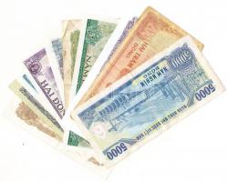 Vietnám 1975-1991. 2h-5000D 10xklf bankjegy T:vegyes (közte több I-es is)
Vietnam 1975-1991. 2 Hao -...