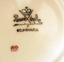 Rosenthal selb Bavaria porcelán csésze + csészealj, kézzel festett, jelzett, apró kopásnyomokkal, d:...