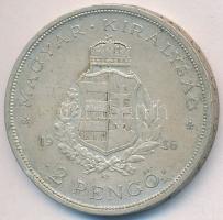 1936. 2P Ag "Liszt Ferenc" T:2,2- Adamo P7.3