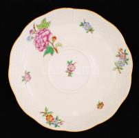 6 db Eton mintás Herendi porcelán csésze + csészealjak, kézzel festett, jelzett, apró kopásnyomokkal...