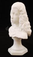 Herendi kislány büszt, bisquit porcelán, jelzett, hibátlan, m:21,5 cm