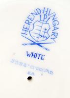 Herendi kislány büszt, bisquit porcelán, jelzett, hibátlan, m:21,5 cm