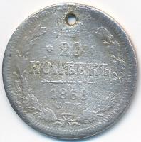 Oroszország 1868. 20k Ag lyukas + Szovjetunió 1970. 1R Cu-Ni-Zn T:3,2
Russia 1868. 20 Kopeks Ag hole...