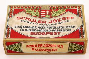 cca 1930 Schuler József R.T. bontatlan díszes tollhegy doboz