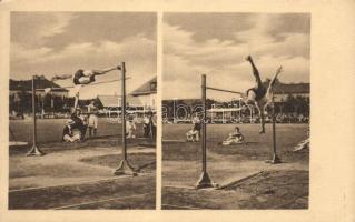 1913 MAC verseny, Horine, a világrekorder stylusa; kiadja Klasszikus pillanatok vállalata 8. sz. / Hungarian high jump championship