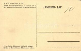 1913 MAC verseny, Horine, a világrekorder stylusa; kiadja 'Klasszikus pillanatok vállalata'...