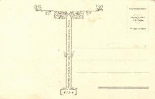 Automobile, Italian Art Deco postcard; Anna & Gasparini No. 615-4 (Péczeli Izraelita Hitközség p...