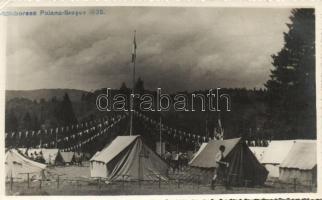 1936 Brassópojána, Poiana-Brasov; Cserkész jamboree / scout jamboree, photo
