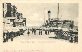 Vaporul Regele Carol I in portul Constantinopol / steamer Regele Carol I in the port of Constantinople