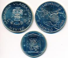 1985. 100Ft alpakka (2xklf) "Mexikói labdarúgó VB" + 100Ft alpakka "Kulturális Fórum&...