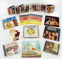 Nagy zenei tétel: 20 db különféle bakelit nagy- és kislemez (Rolling Stones, Joe Cocker, Dire Strait...