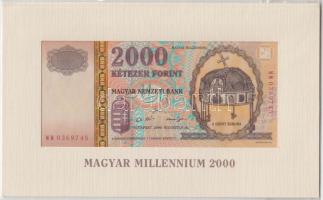 2000. 2000Ft "Millennium" T:I Eredeti bontatlan díszcsomagolásban!