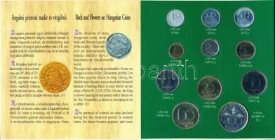 1995. 10f-200Ft 11klf darabos forgalmi sor dísztokban, benne 200Ft Ag "Deák", "Magyarország pénzérméi" sorozat T:BU