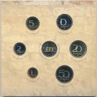 2005. 1Ft-100Ft 7klf db + 10Ft "József Attila" dísztokos szettben T:PP