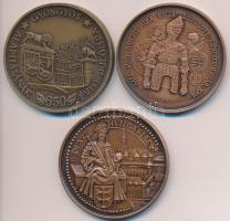 3db klf MÉE emlékérem: Fritz Mihály (1947-) / Szabó Géza (1939-) 1991. "MÉE Székesfehérvár - II...