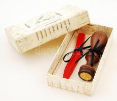 Bortoletti pecsétnyomó viasszal eredeti dobozában