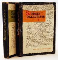 Demény Lajos, Pataki József (szerk.): Székely oklevéltár. Új sorozat. I-II. Udvarhely széki Törvénykezési jegyzőkönyvek 1569-1591. Bukarest, 1983, Kriterion. Kiadói egészvászon kötésben, papír fedőborítóval. Korának megfelelő állapotban.