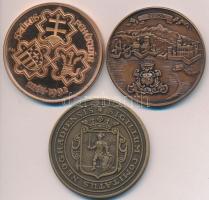 3db klf MÉE emlékérem: Fritz Mihály (1947-) / Szabó Géza (1939-) 1992. "MÉE Székesfehérvár - I....