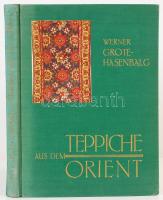 Grote-Hasenbalg, Werner: Teppiche aus dem Orient. Ein kurzer Wegweiser. Leipzig, 1936, Verlag von H. Schmidt & C. Günther. Sok színes képpel. Kicsit laza vászonkötésben, jó állapotban.