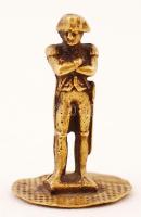 Napóleon, bronz szobrocska, m: 4 cm