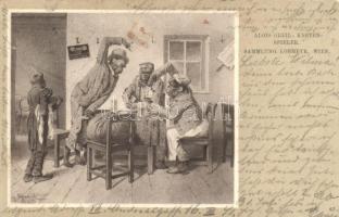 Kartenspieler, Sammlung Lobmeyr, Wien / Card Players, monkey s: Alois Greil