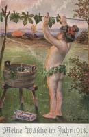 Meine Wäsche im Jahr 1918, Seifen Ersatz, Arthur Schürer, Nr. 5967. s: K. Zinn (EK)