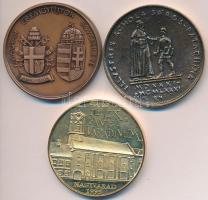 3db klf emlékérem: Horváth László 1991. "MÉE Budapest / II. János Pál pápa látogatása hazánkban...