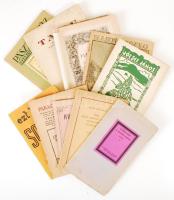 10 különféle füzet alakú könyv, érdekes irodalmi, történeti, vallási stb. témákban, pl. Nyirő József szerkezstette Pásztortűz folyóirat 1924. évi egy száma, stb. Kötetenként változó, de nagyrészt jó állapotban.