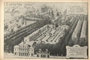 1923 Le Mans, Exposition Inter. de l´Ouest de la France, Commerce et Industrie Agriculture / exhibition, Trade and Industry agriculture (small tear)