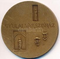 Lapis András (1942-) DN "Gyulai Várszínház" Br emlékérem (43mm) T:2
