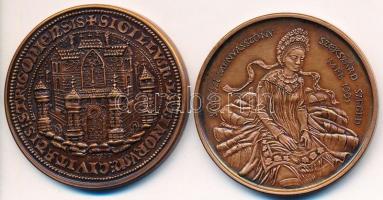 2db klf MÉE emlékérem: Fritz Mihály (1947-) 1991. "MÉE Szekszárd - Szeged / Babits Mihály halál...