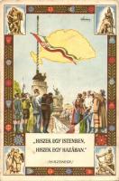 Hiszekegy, Hungarian irredenta, kiadja az Ereklyés Országzászló Nagybizottsága s: Lamoss (EK)