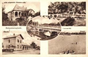 Balatonmáriafürdő, Csatorna-híd, vasútállomás, vitéz sólyomvári Schnetzer villa (EK)