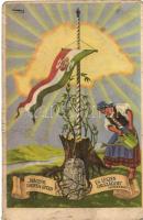 Hiszekegy, Hungarian irredenta, kiadja az Ereklyés Országzászló Nagybizottsága s: Lamoss (EB)