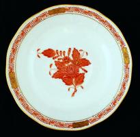 Herendi kézzel festett porcelán csésze és csészealj, hibátlan, jelzett, d: 7 és 12 cm